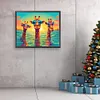 Swimming Giraffes-Paint by Numbers Acrylic Painting 50*40CM