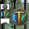 >SALE<Double Sided Letter T  Diamond Drawing Hanging Ornament for Home Decor