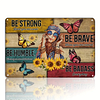 Be Badass Everyday Flower Children - Vintage Metal Signs - 20*30cm/30*40cm - Garden
