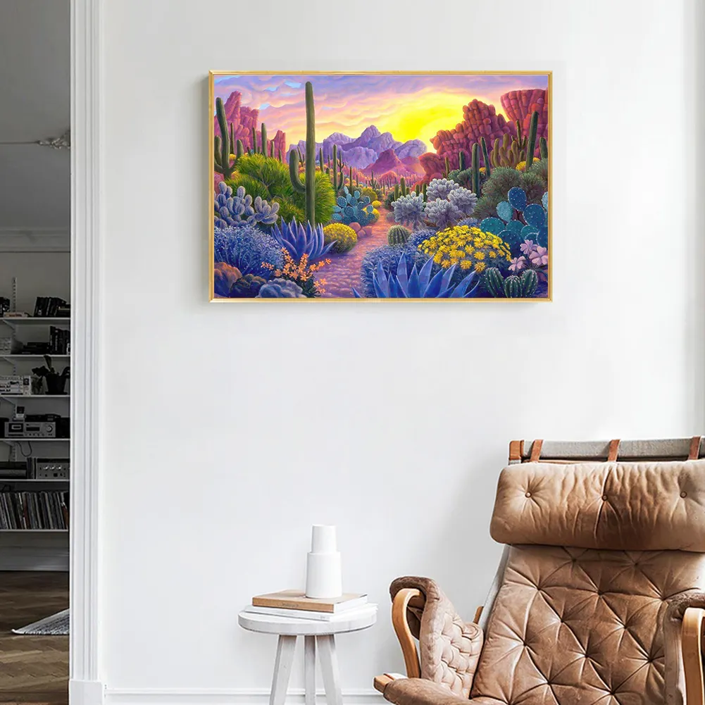 Diamond Painting - Full Round Drill - Cactus