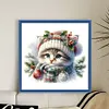 Cat - 18CT Stamped Cross Stitch - 30*30cm