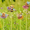 6Pcs Bee DIY Diamond Painting Kits Garden Stakes Diamond Art Kits Garden Decor