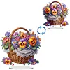 (US Local)Flower Double Sided Effect Table Top Diamond Painting Desktop Ornaments Kit(Phalaenopsis)