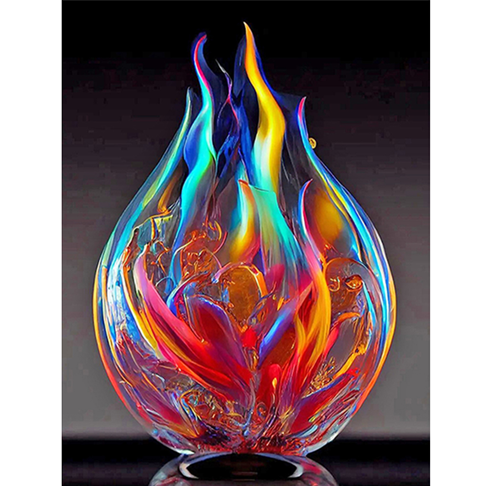 Glass Fire-Paint by Numbers-16"x20"/40x50cm