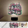 (US Local)Flower House Diamond Painting Night Light 5D DIY Diamond Art Lamp Home Decor