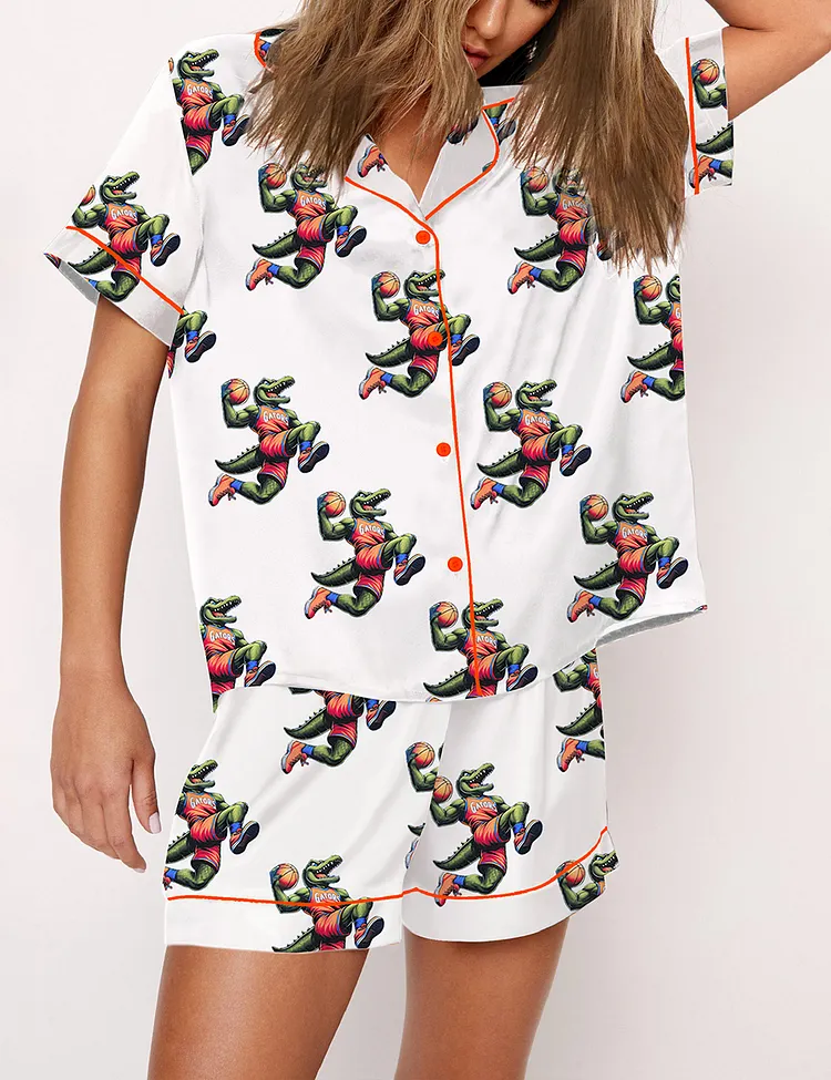 Women's Florida Gators Basketball Print Pajama Set