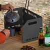 3 Plates Camping Stove Windscreen Foldable Cooking Burner Windproof Screen Tool