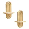 1/2Pcs Boho Shelves Wall Decor Mid Century Modern Decorative Floating Shelves 11.81 Inch with Ledge for Home Living Room