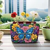 5D DIY Special Shape Double Sided Drills Diamond Painting Wooden Desk Ornament Flower Vase Decor Kit