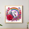 >SALE<5D DIY Full Round Drill Diamond Painting Swan Kit Home Art Decoration 30x30cm