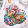 4Pcs Diamond Painting Coasters Bloom Flowers DIY Diamond Art Crafts Projects