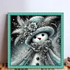 Christmas Snowman-11CT Stamped Cross Stitch 40*40cm/15.75*15.75in
