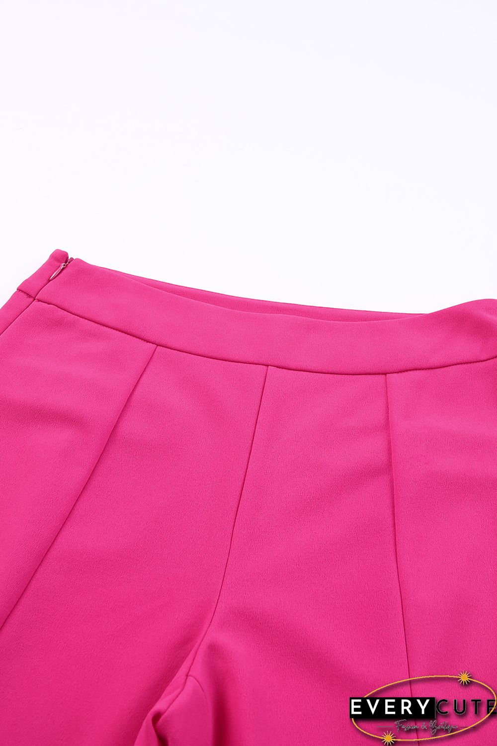 Rose Split Hem High Waist Pants
