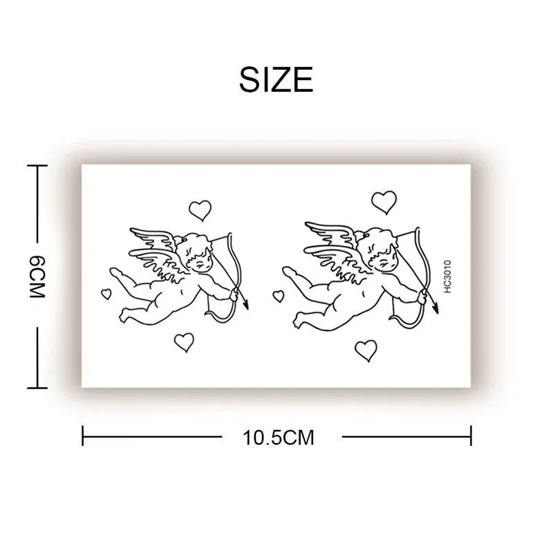 2pcs Geometric Planet Fashion Temporary Tattoo Sticker Cute Rainbow Rabbit Cat Colorful Arm Body Art Large Fake Tattoo Sticker