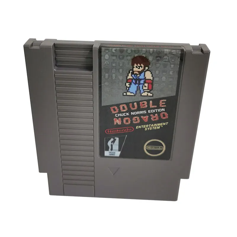 Double Dragon: Chuck Norris Edition Hack of Double Dragon For Nintendo NES - 8 Bit Game Cartridge