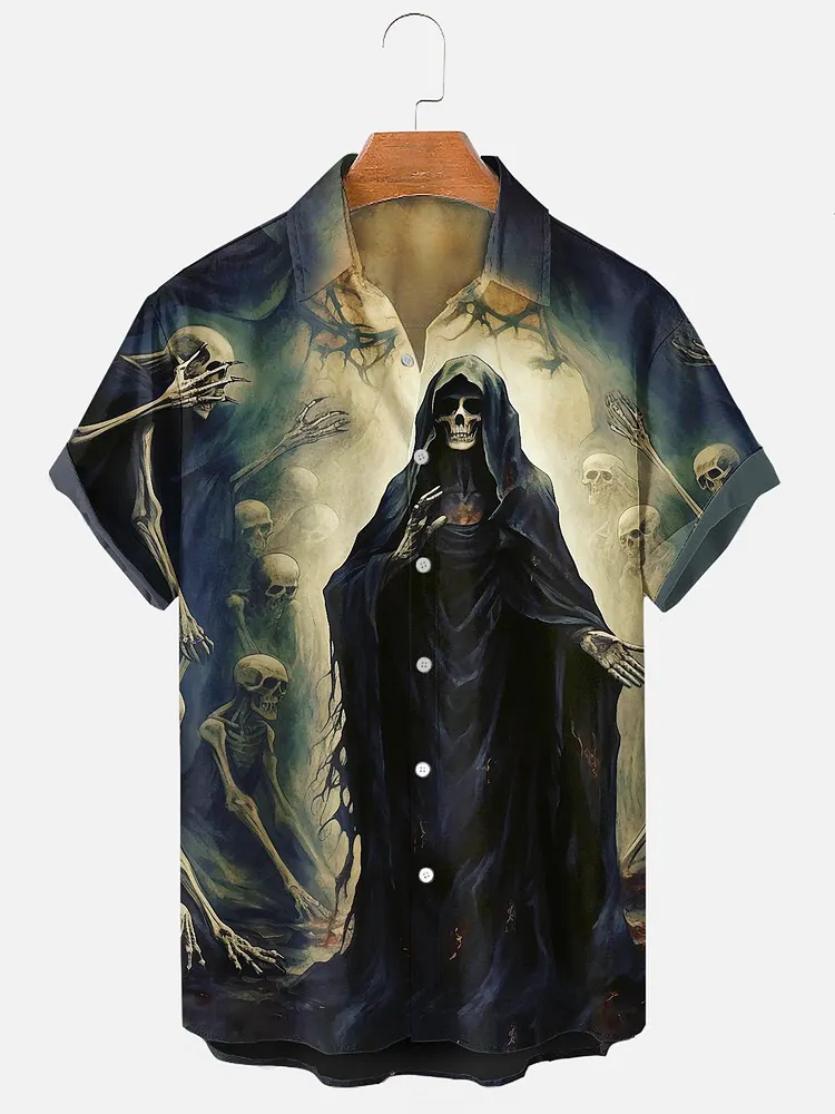 Men's Grim Reaper Halloween Shirt