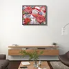 >SALE<5D DIY Partial Special Shaped Drill Diamond Painting Snowman-Red Decor 40x50cm