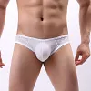 Men's low-waist sexy ice silk briefs
