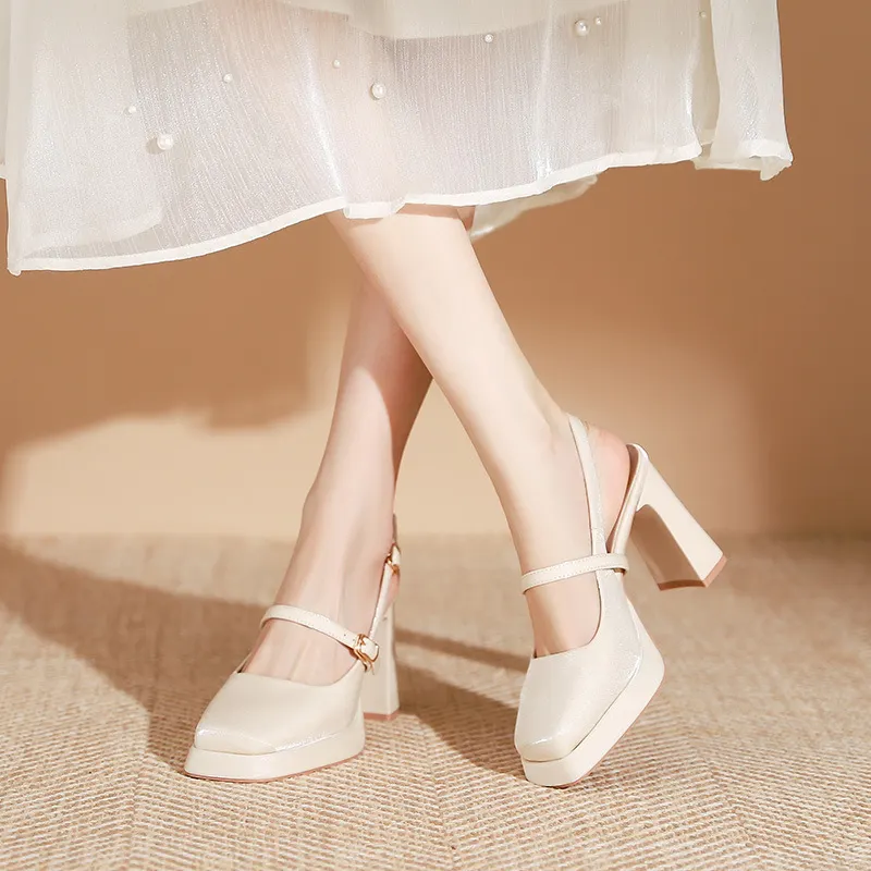 Churchf Churchf New Spring And Summer French Sandals Mary Jane Vintage Women's Shoes