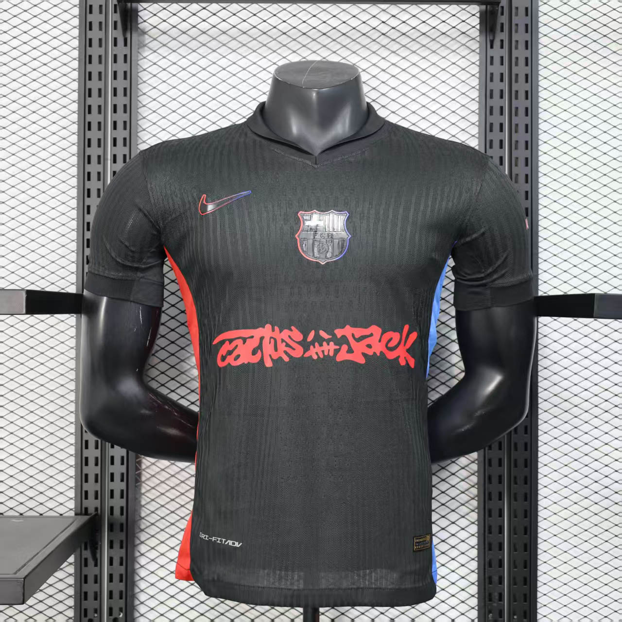 2024-2025 Player Version Barcelona Away Travis Scott Joint Edition Football Shirt 1:1 Thai Quality Maxi Kit