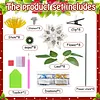 8pcs Flower Shape DIY Diamond Painting 3D Composite XMAS Floral Decorative Set