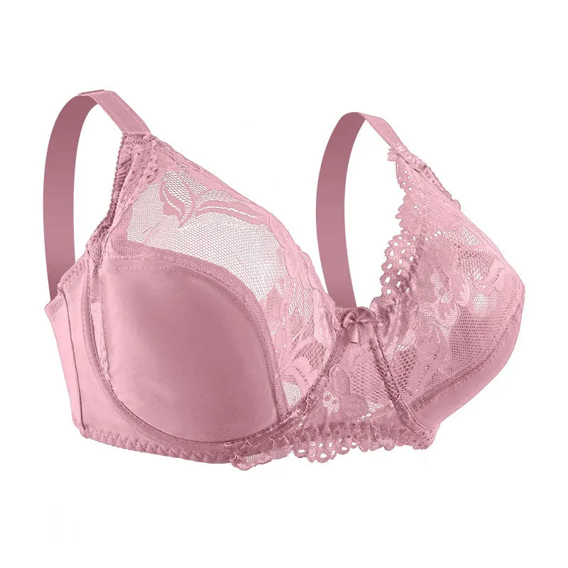 E F Cup Women Lace Bras Plus Size Bra Female Underwear Ultra-Thin Perspective Bralette Underwire Brassiere Sexy Lingerie
