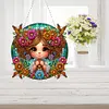 >SALE<Double Sided Special Shape Cute Girl Diamond Painting Hanging Pendant for Wall
