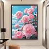 Camellia-11CT Stamped Cross Stitch Silk Thread 61*82cm/24.02*32.28in(Big Size)