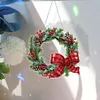 Diamond Painting Christmas Wreath Pendant