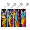 DIY 4Pcs Animal-Diamond Painting Bookmark