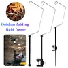 Camping Light Holder Aluminum Alloy Portable Lamp Bracket for Outdoor Garden BBQ
