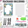 Floral Special Shape Diamond Painting Photo Frame Home Decor Gift (Flower Blue)