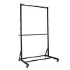 [US Local Warehouse] Mobile Freestanding Vertical Bike Rack with Locking Casters & 6 Hooks Bicycle Storage Vertical Bike Storage Stand Holds Up To 5 Bikes Height Adjustable for Garage Basement & Home