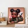 >SALE<5D DIY Full Round Drill Diamond Painting Cute Candy Girl Home Decor 30x30cm