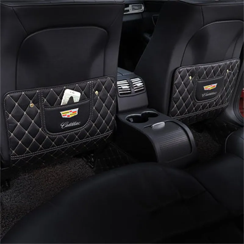 Car rear seat backrest anti-kick pad, anti-dirty, anti-wear, protective pad, storage bag