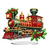 Acrylic Christmas Santa Snowman Cardinal Diamond Painting Desktop Decors Kit