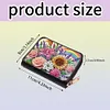 (US Local)Flower Rainbow Diamond Painting Wallet Diamond Painting Card Holder Coin Purse