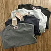 Casual Terry Flocking Thickened Sleeve Patch Round Neck Sports Sweatshirt