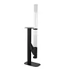 [US Local Warehouse] 50.79in Pellet Stove with Glass Tube Pellet Patio Heater with Table Wood Burning Stove Smokeless Firepit for Camping Beach Garden Balcony