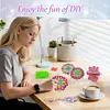 3D Mandala DIY Crystal Prism Teardrop Pendant Hanging Diamond Painting Suncatcher Kit