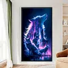 (US Local)Wolf -11CT Stamped Cross Stitch Kit(40x70cm)