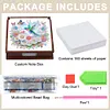 (US Local)Wooden 5D Diamond Painting Kit Note Box DIY Diamond Art Notepad Box (Bird)