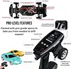 Blinkbuddy 1:18 Pro Drift RC Car (Gyro Version) 2.4GHZ Mx-5 RC High Performance ESC Gyr, Rechargeable 4WD RC Rally Car with Flashing Headlights Remote Control Toy