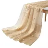 Pearl Gauze Table Runner 120 Inch 10 FT Tulle Shabby Chic Semi Sheer Cheese Cloth Fabric Runner for Wedding Party Baby Shower Birthday