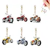 6Pcs DIY Motorcycle Diamond Painting Keychain(Double-Sided)