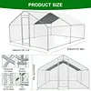 [US Local Warehouse] 9.84x13.12x6.56FT Large Chicken Coop Spire Shaped Walk-in Poultry Cage for Yard