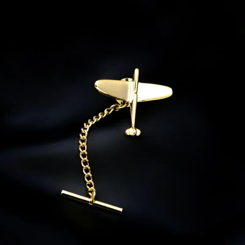 New Tie Pin Men's Shirt Tie Button Business Wedding Banquet Daily Gold/ Exquisite Crystal Tie Accessories Lock Buckle