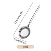 304 Stainless Steel Fine Mesh Strainer Multi-functional Sieve Colander with Handle Fat Skimmer Spoon Kitchen Gadget for Oil Filter Skimming Grease Foam