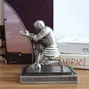 Knight Statue Pen Organizer Holder Resin Desktop Decoration