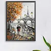 Paris Street-Paint by Numbers Acrylic Painting 30*40CM
